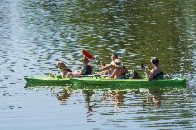 Kayaking in Cassubia, Poland