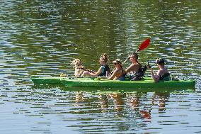 Kayaking in Cassubia, Poland