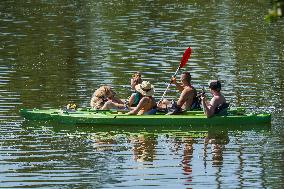 Kayaking in Cassubia, Poland