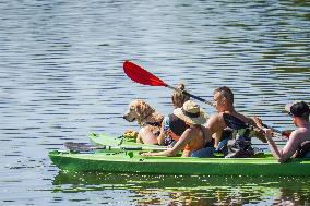 Kayaking in Cassubia, Poland