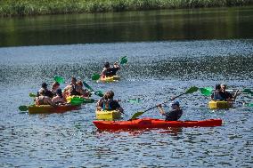 Kayaking in Cassubia, Poland