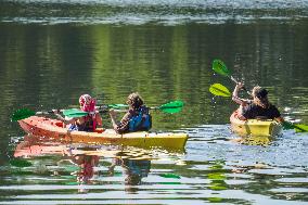 Kayaking in Cassubia, Poland