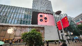 Future Cyberpunk Digital City Block in Shanghai