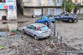 Aftermath Massive Floodings Rive De Gier