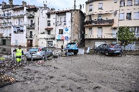 Aftermath Massive Floodings Rive De Gier