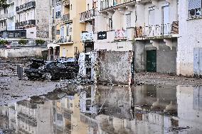 Aftermath Massive Floodings Rive De Gier