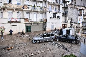 Aftermath Massive Floodings Rive De Gier