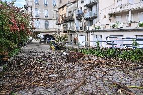 Aftermath Massive Floodings Rive De Gier