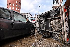 Aftermath Massive Floodings Rive De Gier