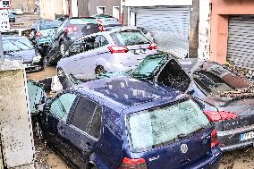 Aftermath Massive Floodings Rive De Gier