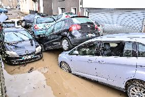 Aftermath Massive Floodings Rive De Gier