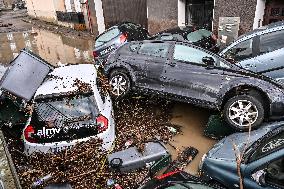 Aftermath Massive Floodings Rive De Gier