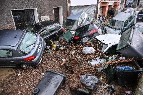 Aftermath Massive Floodings Rive De Gier