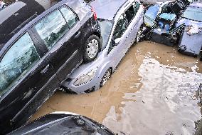 Aftermath Massive Floodings Rive De Gier