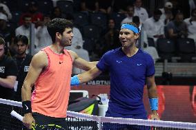 Rafael Nadal And Carlos Alcaraz At Six Kings Slam Exhibition Tennis Tournament - Riyadh