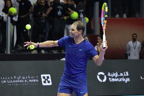 Rafael Nadal And Carlos Alcaraz At Six Kings Slam Exhibition Tennis Tournament - Riyadh