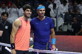 Rafael Nadal And Carlos Alcaraz At Six Kings Slam Exhibition Tennis Tournament - Riyadh