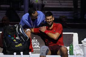 Novak Djokovic And Jannik Sinner At Six Kings Slam Exhibition Tennis Tournament - Riyadh