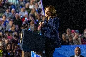 Democratic Presidential Candidate Kamala Harris Campaigns Across Wisconsin