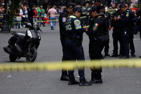 Police Operation After Attack On Diana Sánchez Barrios, Leader Of Traders In Mexico City's Historic Centre