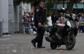 Police Operation After Attack On Diana Sánchez Barrios, Leader Of Traders In Mexico City's Historic Centre