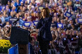 Democratic Presidential Candidate Kamala Harris Campaigns Across Wisconsin