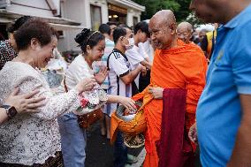 Thai Faithful Mark The End Of The Buddhist Lent In Bangkok.