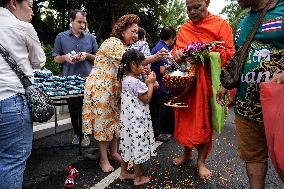 Thai Faithful Mark The End Of The Buddhist Lent In Bangkok.