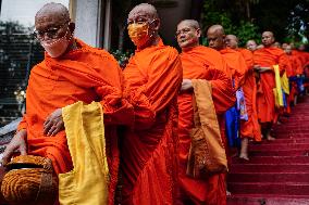 Thai Faithful Mark The End Of The Buddhist Lent In Bangkok.