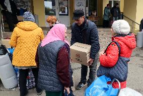 Civilians evacuated from region arrive in Kharkiv