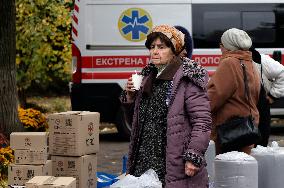 Civilians evacuated from region arrive in Kharkiv