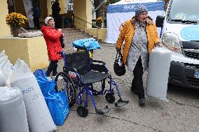 Civilians evacuated from region arrive in Kharkiv