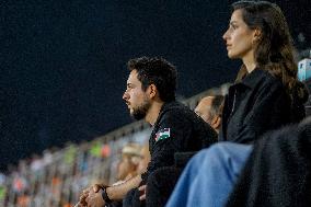 Jordans Prince Al Hussein And Princess Rajwa At Football Game - Amman