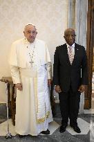 Pope Francis Meets President Of The Republic Of Liberia - Vatican