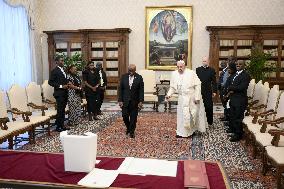 Pope Francis Meets President Of The Republic Of Liberia - Vatican