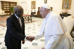 Pope Francis Meets President Of The Republic Of Liberia - Vatican