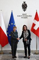 President Of Switzerland Viola Amherd Visits Poland