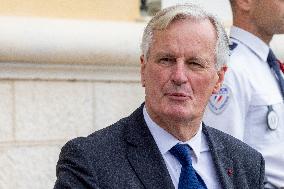 PM Barnier Visits Menton To Discuss Immigration - France