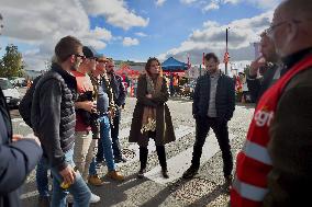 Marine Tondelier Visited Sanofi's Site - Lisieux