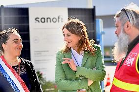 Marine Tondelier Visited Sanofi's Site - Lisieux