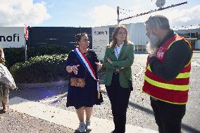 Marine Tondelier Visited Sanofi's Site - Lisieux