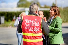 Marine Tondelier Visited Sanofi's Site - Lisieux