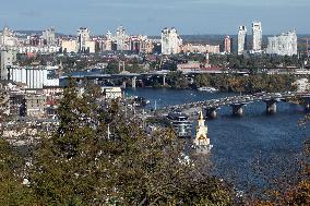 Saint Volodymyr Hill in Kyiv in autumn