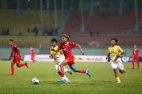 Nepal And Bhutan Play Draw During SAFF Women's Championship 2024