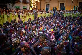 Granada University students welcomes first year students at San Lucas 2024 party