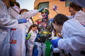 Granada University students welcomes first year students at San Lucas 2024 party