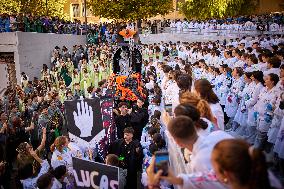 Granada University students welcomes first year students at San Lucas 2024 party