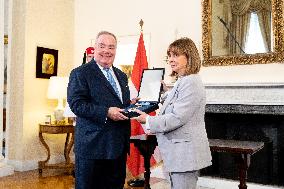 Grand Master And Head Of The Sovereign Military Order Of Malta, Fra' John Timothy Dunlap Visit Greece