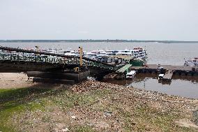 Historic Drought On The Negro River In Amazon