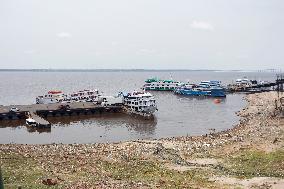 Historic Drought On The Negro River In Amazon